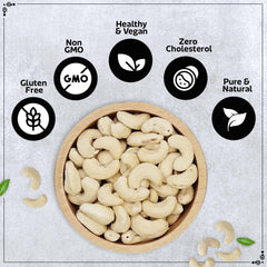 HAPNUTS Premium Cashew Nuts 250gx4 (1KG) | Whole, Creamy & Crunchy Kaju | Healthy Dry Fruit Snack | Rich in Protein & Antioxidants