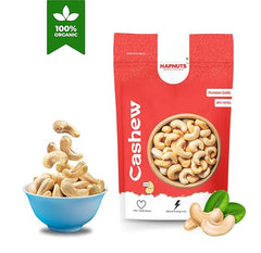HAPNUTS Premium Cashew Nuts 250gx4 (1KG) | Whole, Creamy & Crunchy Kaju | Healthy Dry Fruit Snack | Rich in Protein & Antioxidants