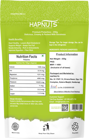 1 Kg Hapnuts Signature Roasted & Salted Pistachios