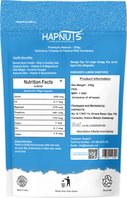 Hapnuts Premium Almonds 1kg (Badam)