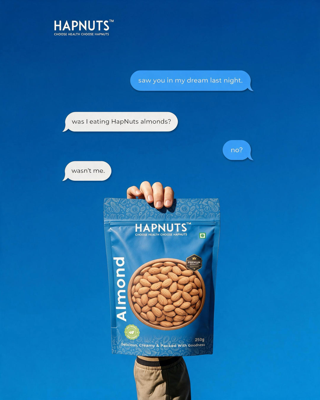 HapNuts premium California almonds badam pack – buy almonds online India
